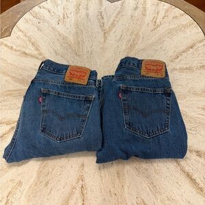 2 Men's Levi’s 505 W33 L32